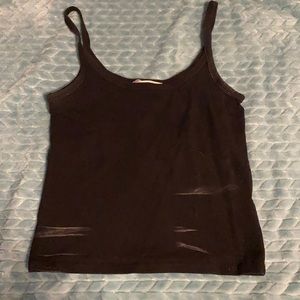 Black tank top